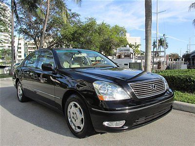 Black cream leather chrome wheels v8 power one owner sharp