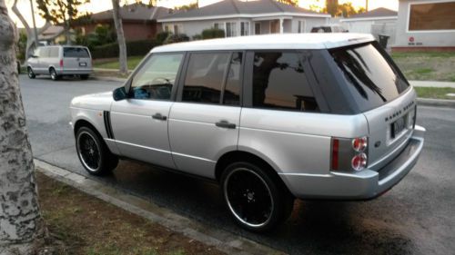 Range rover - 2004 silver 105,000 miles $11,000 great condition ~ 22&#034; lexani rim