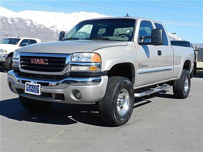 Extended cab slt 4x4 duramax diesel leather shortbed auto tow custom wheels