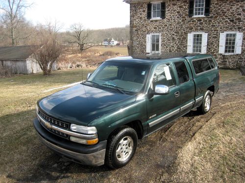 2002 chevrolet silverado 1500 ls extended cab pickup 4-door 4.8l... no reserve