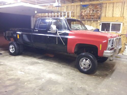 1979 rust free 79 chevy crew cab dually project dana 60