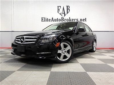 2011 c300 4matic sport 33k-clean carfax-p01 pkg-sat radio-i pod-no reserve!!!