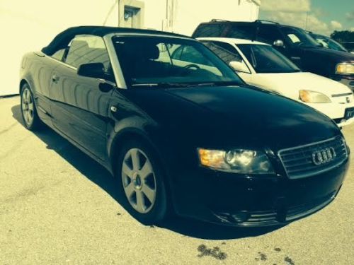 2005 audi a4 convertible  fl no reserve needs a little tlc