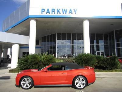 2013 chevy camaro zl1 convertible inferno orange black suede 6.2l supercharged