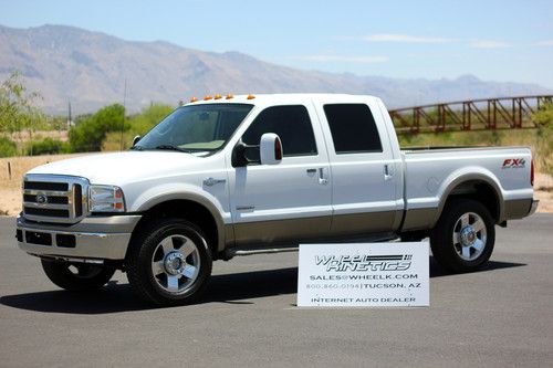 2006 ford f250 diesel 4x4 king ranch crew cab 4wd 117k mi 6.0l loaded see video