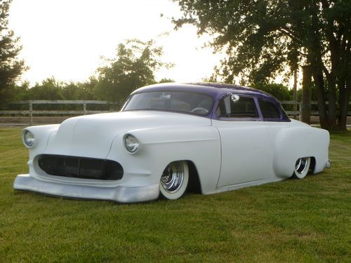 53 chevy bagged chopped channeled kustom rat tod sled