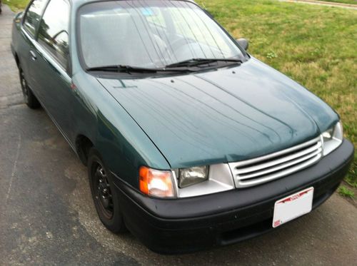 1992 toyota tercel 4cyl 1.5 manual trans, 2wd 196000mi needs work, good body