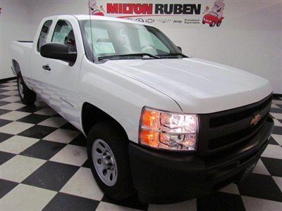 2wd ext cab 143.5 summit white work truck silverado 1500 new