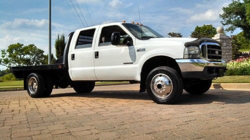 1999 ford f450 f350 crew 4x4 truck flat bed superduty 7.3 7.3l diesel reserve