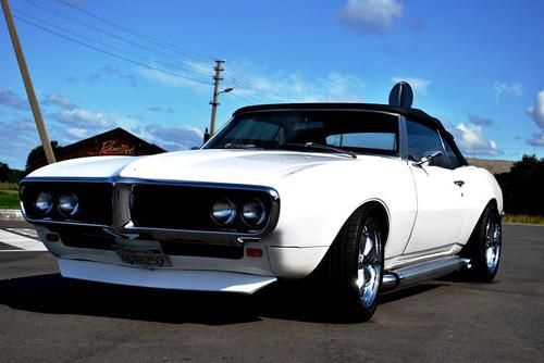 Pontiac firebird convertible 1968 white