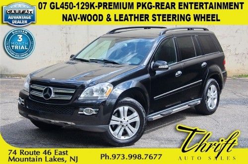 07 gl450-129k-premium pkg-nav-rear entertainment-wood &amp; leather steering wheel