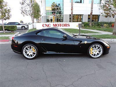 2008 ferrari 599 gtb fiorano nero / loaded / recent service / amazing condition