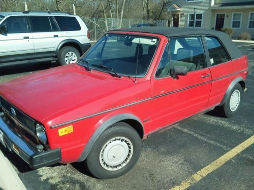 1987 volkswagen cabriolet base convertible 2-door 1.8l