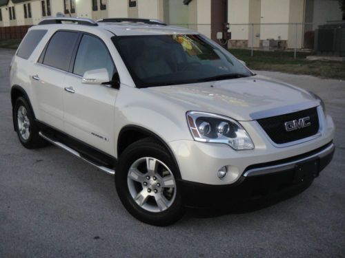 2008 gmc acadia slt awd leather quad seating heated seats - free shipping