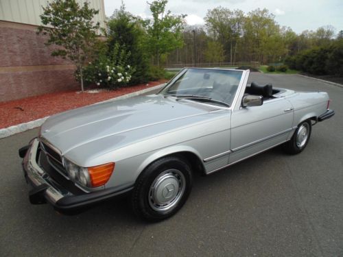 1976 mercedes benz 450sl astral silver/black pristine 2 owner california car