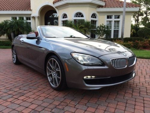 2012 bmw 650i cabriolet 10k miles 1-owner loaded sport premium