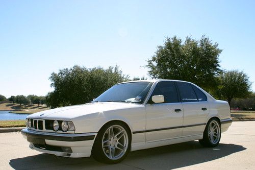 1992 bmw e34 m52 turbo 525i 5-speed 3:46 lsd white/black 375 rwhp well done !