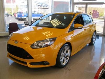 2013 tangerine scream ford focus st 6 speed full leather seats