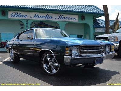 Classic stunning! 1972 chevrolet chevelle! must see! hotchkis 502 ci ram air