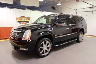 2010 cadillac escalade esv awd 4x4 navigation sunroof 2 tv black 22" chromes lux