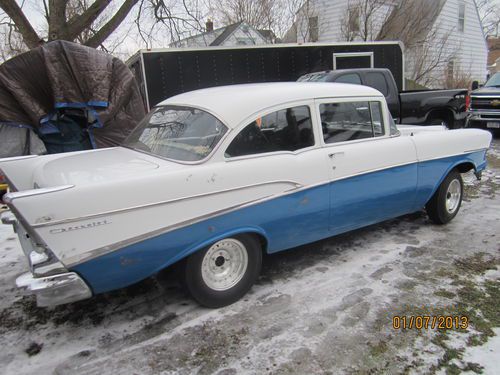 1957 chevrolet 210 2 door sedan. hot rod, gasser, or restore 350 4 speed