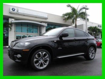 12 certified black sapphire x-6 xdrive-50i awd suv *premium &amp; sport package