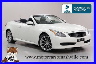 5-days *no reserve* '10 g37 auto hard top nav bose tv/dvd 19" warranty best deal