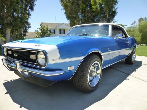 1968 camaro ss big block convertible