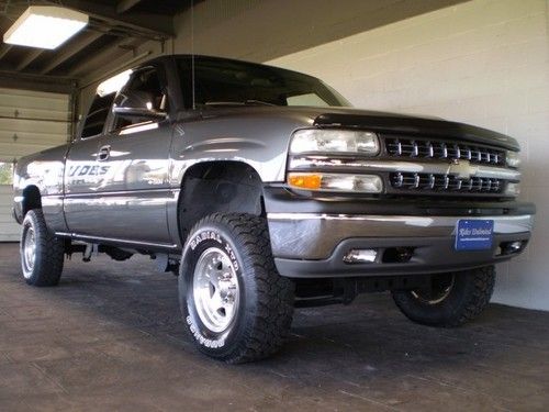 2002 chevy silverado 1500 ext cab z-71 4x4 5.3l auto lifted 85k nice