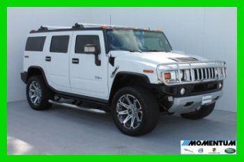 2009 hummer h2 4x4 w/ nav/ roof/ bkup cam/ sat/ 3rd row/ rear ent/ clean car fax