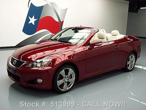 2010 lexus is 250c hard top paddle shift vent seats 29k texas direct auto