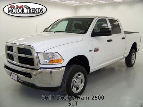 2011 4x4 slt 2500 crewcab 5.7 hemi heavy duty media input tow pkg dodge ram 33k