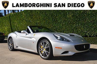 2013 ferrari california. silver over black. 1500 miles. great options. san diego