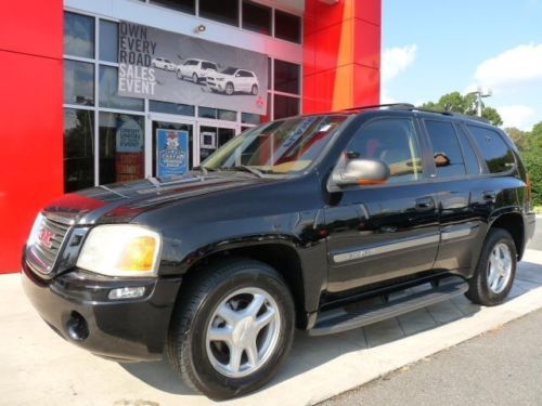 02 gmc envoy slt 4x4 black / tan leather ready to go!!