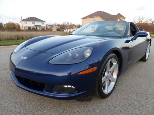 2006 chevrolet corvette 3lt nav automatic lemans blue new tires