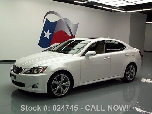 2010 lexus is350 sunroof nav rear cam vent seats 22k mi texas direct auto