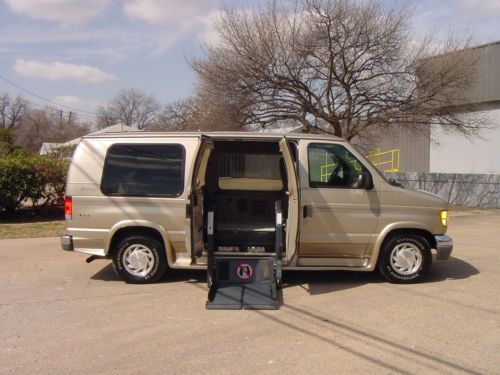 80k miles 1-owner power doors transfer seat ford e150 handicap wheelchair van