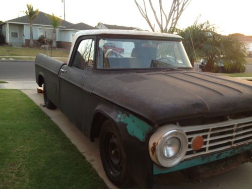 1967 dodge d100 pickup beautiful blue patina rat rod