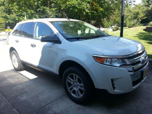 2012 ford edge se fwd 3.5l v6 white with lt stone cloth