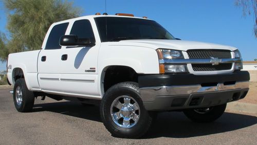 No reserve-2004 chevroet 2500hd duramax diesel crew short bed 4x4 109k az clean!