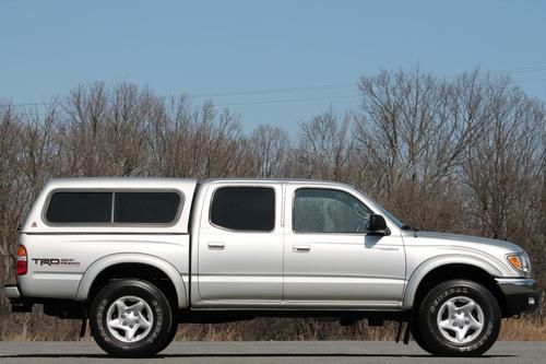 2003 toyota tacoma double cab 4x4 v6 trd off-road leer cap clean carfax sharp!