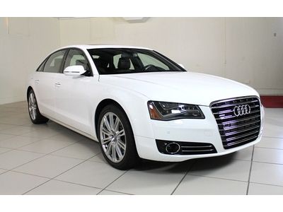 2011 audi a8 l 4.2, ibis white/nougat brown