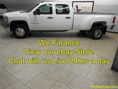 07 silverado 3500 dually crew cab 2wd work truck finance 1 texas owner