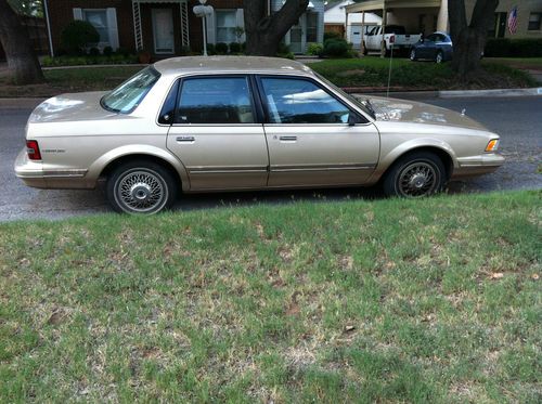 1995 buick custom sedan 4d v-6 low mileage beige good body great motor