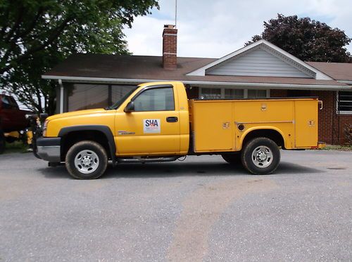 2003 chevy k2500 4x4 duramax utility bed meyers snow plow meyer snowplow 2500hd