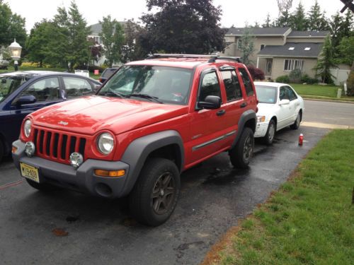 Девушка и Jeep Liberty