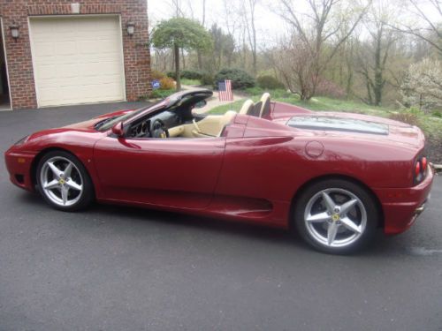 Pristine 2004 ferrari 360 spider convertible 2-door 3.6l