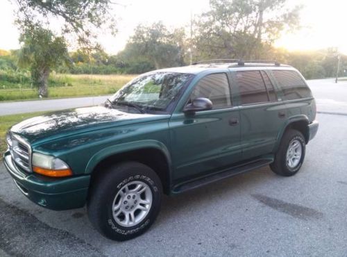 2002 dodge durango slt fl 4wd loaded low miles 74k no reserve