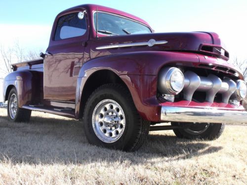 1952 ford f3 flathead v8 4 speed shortbed oak rat rod classic restored 6 volt