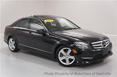 5-days *no reserve* &#039;11 c300 4matic awd p1 led lights carfax 1-owner warranty